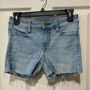 American Eagle Outfitters Light Blue Denim Shorts Size 0